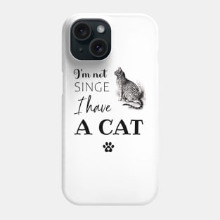 Cat Funny Text Phone Case