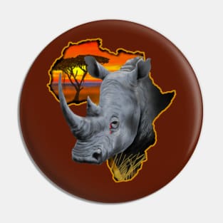 Rhino Tears Pin