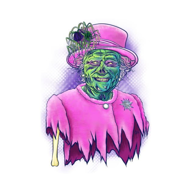 Zombie Queen Elizabeth by Jonesntees