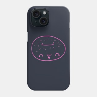 Happy Donut Pink Smiling Face Phone Case