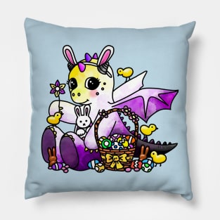 Nonbinary Easter Dragon Pillow