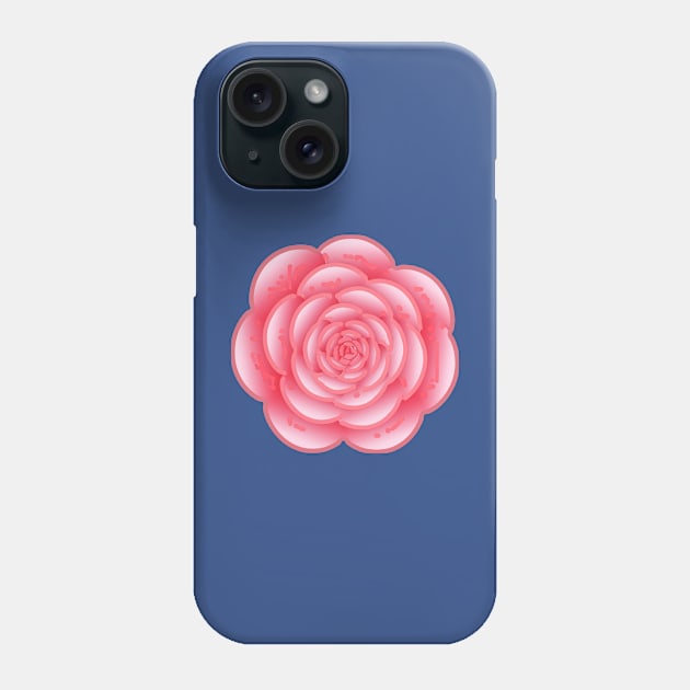 Pink Rose Line Art Phone Case by PhotoArts