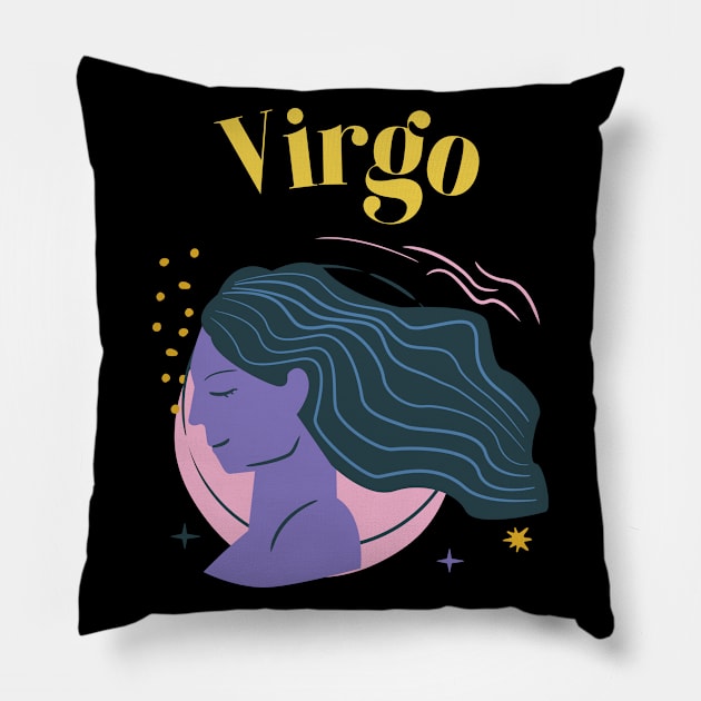 Virgo Star Zodiac Horoscope Astrology Pillow by Elysian Alcove