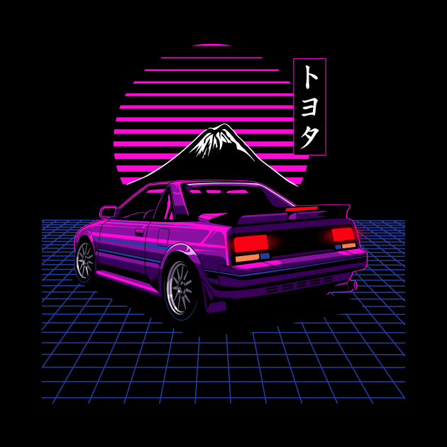 MR-2 80s Vaporwave by pujartwork