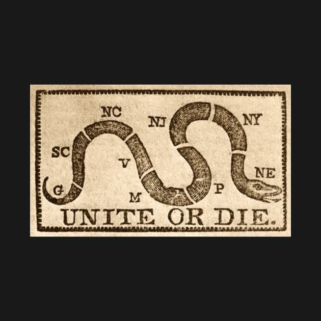 Original 1774 Unite or Die by historicimage