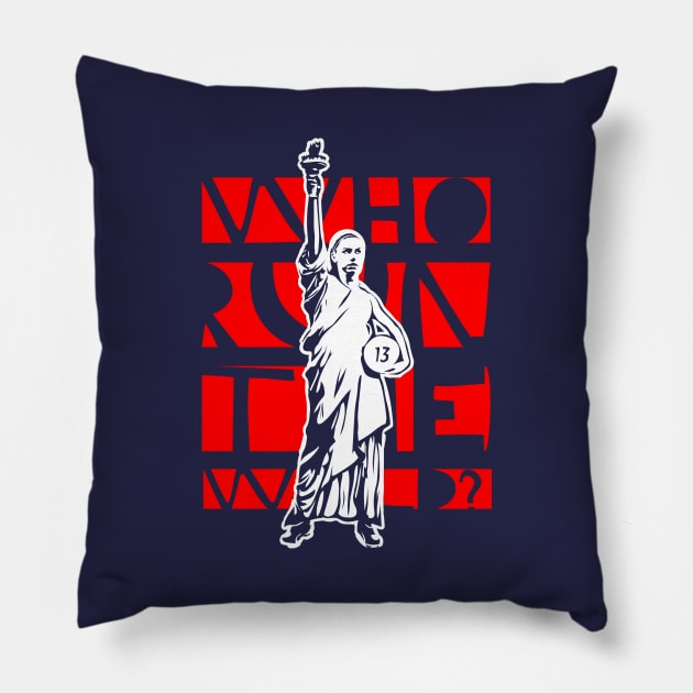 Alex Morgan, Lady Liberty Pillow by StripTees