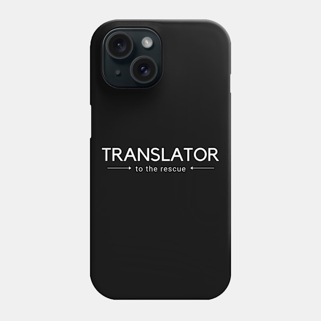 Translator To The Rescue Minimal Phone Case by mon-