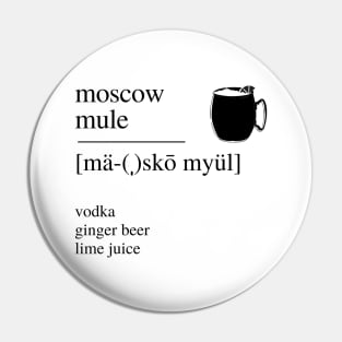 Moscow Mule cocktail Pin