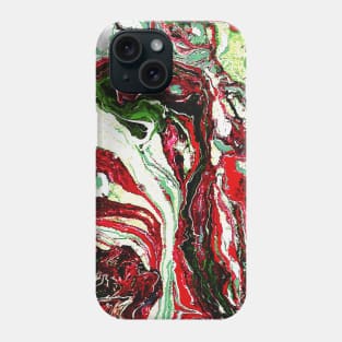 Abstract marble texture fluid art design Phone Case