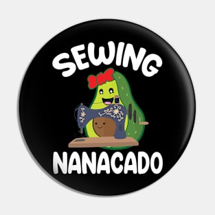 Avocados Hugging Together Happy Sewing Nanacado Grandma Nana Pin