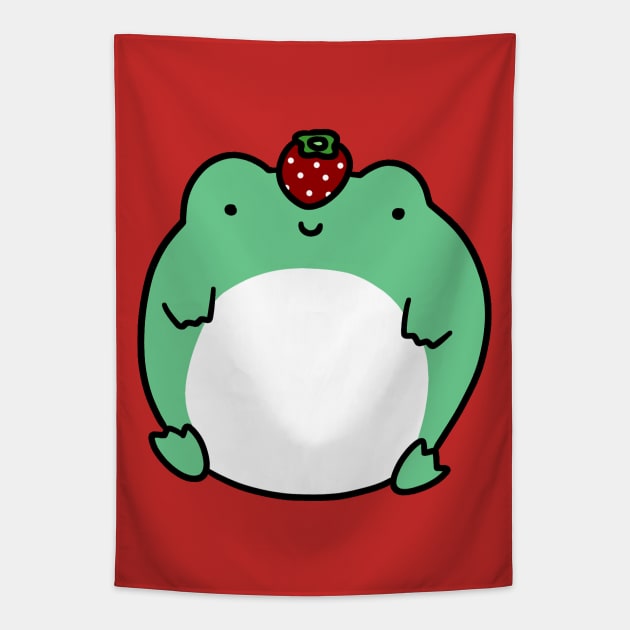 Strawberry Frog Tapestry by saradaboru