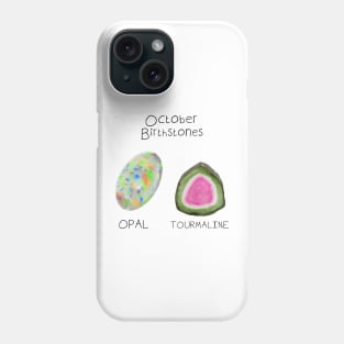 October Birthstones Pack - Opal and Tourmaline Phone Case