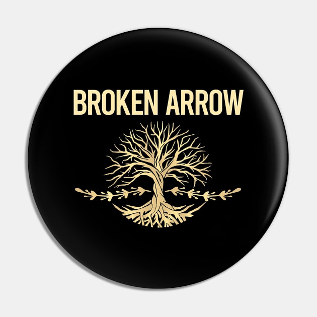 Nature Tree Of Life Broken Arrow Pin by flaskoverhand