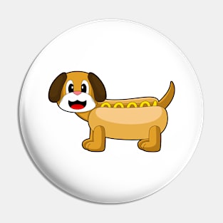 Dog Hotdog Pin