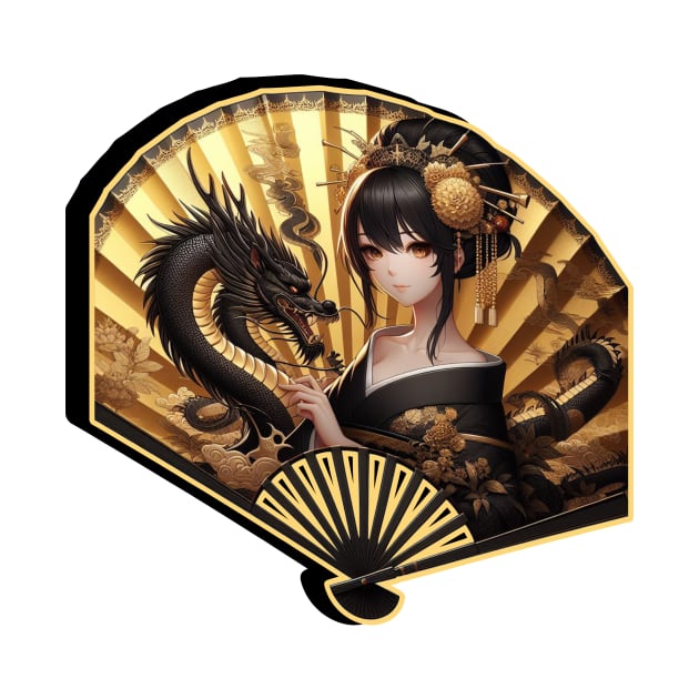 Geisha Dragon Lady by PlayfulPandaDesigns