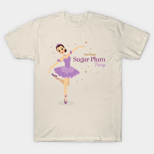 Ballerina Tee, Women's Plum Ballerina Shirt