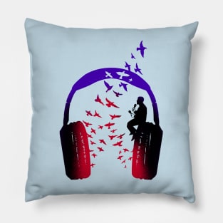 Headphone Music Maracas Pillow