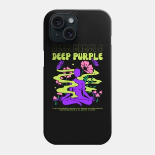 Deep purple // Yoga Phone Case