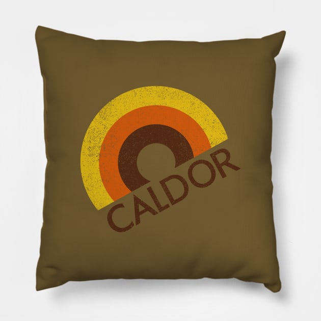 Caldor distressed 70s Pillow by GeekGiftGallery