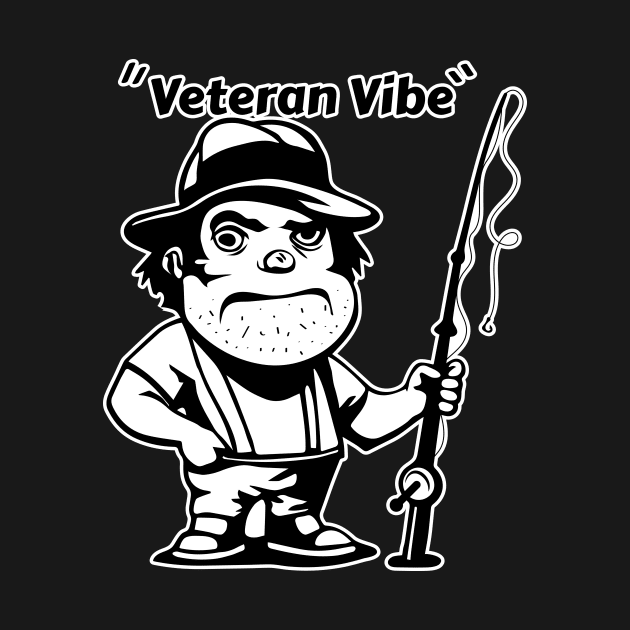 Veteran vibe fishing by Matadesain merch