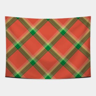 Watermelon Tartan Tapestry