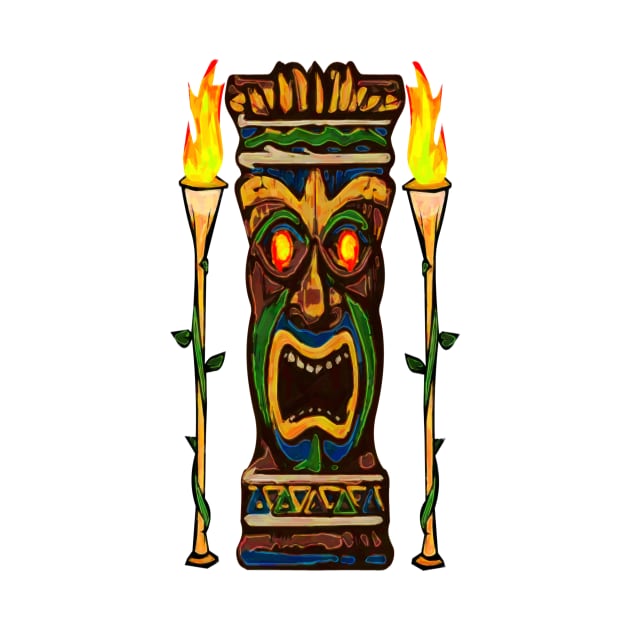 Torches, The Tiki Totem by cannibaljp