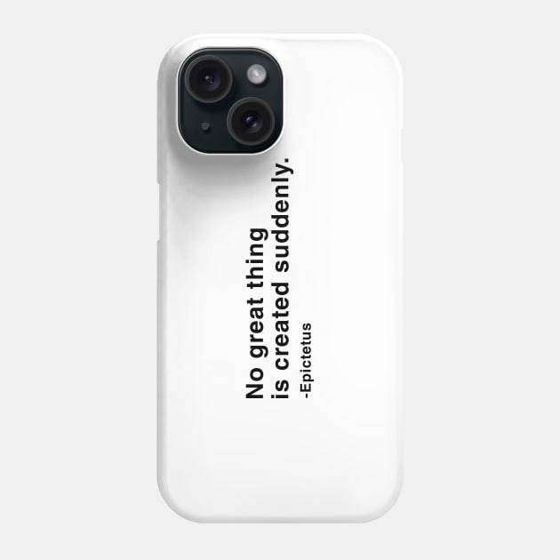 Stoic Epictetus Quote Phone Case by Trippycollage