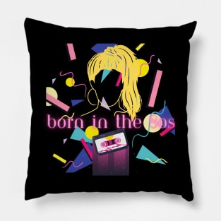 Born In The 80s Pillow