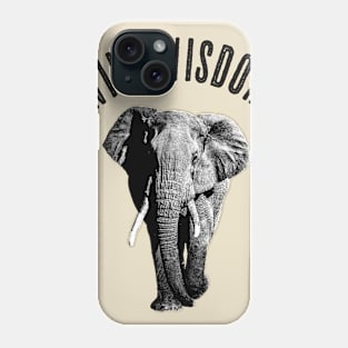 Wild wisdom majestic elephant Phone Case