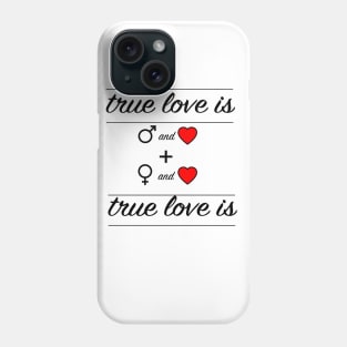 true love valentine's day gift t-shirt Phone Case