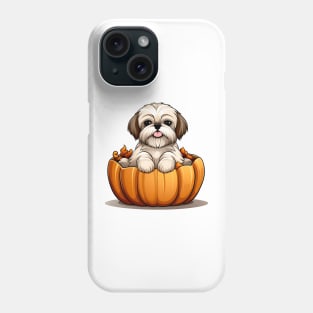 Shih Tzu Dog inside Pumpkin #1 Phone Case