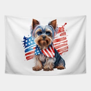 4th of July Yorkshire Terrier #4 Tapestry