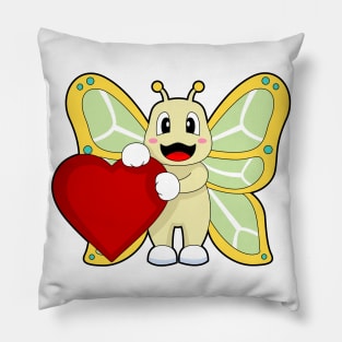 Butterfly Heart Pillow