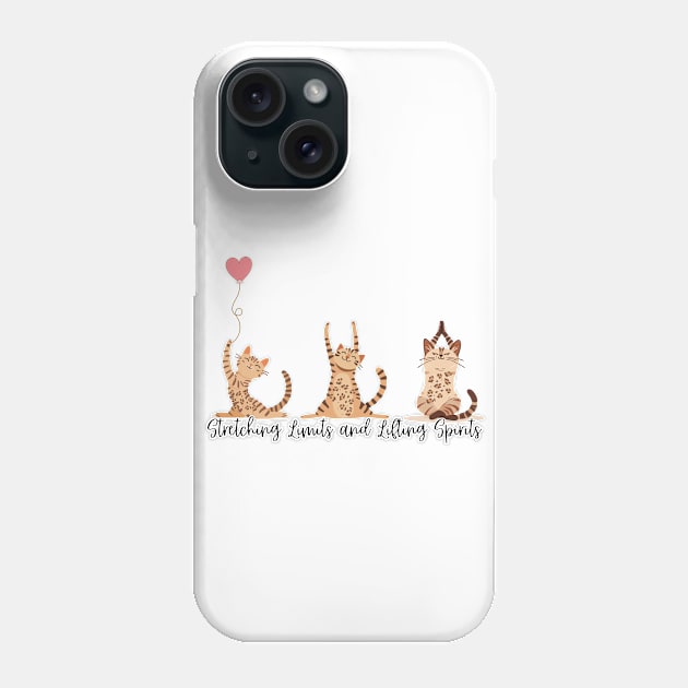 Bengal Cat Yoga Phone Case by softprintables