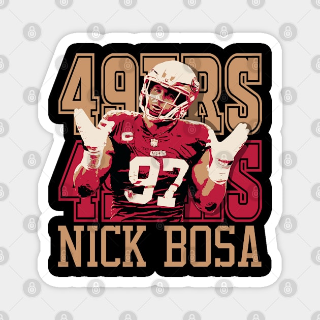 Nick Bosa 49ers Magnet by mia_me