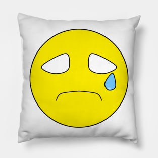 The sad face emoji Pillow