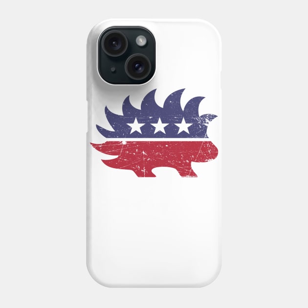 Libertarian Porcupine - Vintage Phone Case by The Libertarian Frontier 