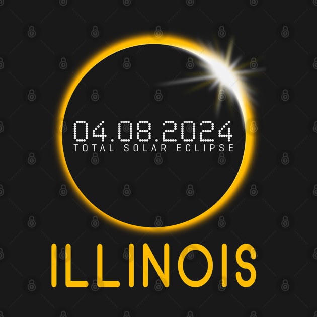 ILLINOIS Totality Total Solar Eclipse April 8 2024 by TeeaxArt