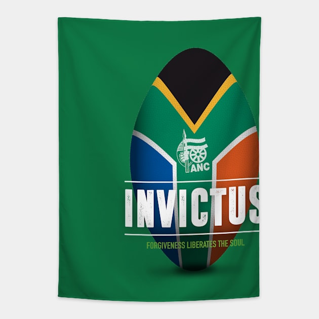 Invictus - Alternative Movie Poster Tapestry by MoviePosterBoy