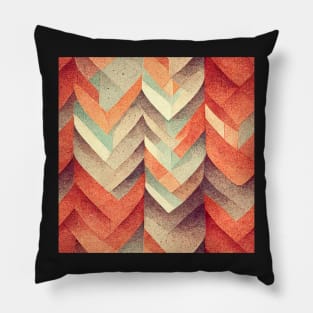 orange paper pattern art 19 regular grid Pillow