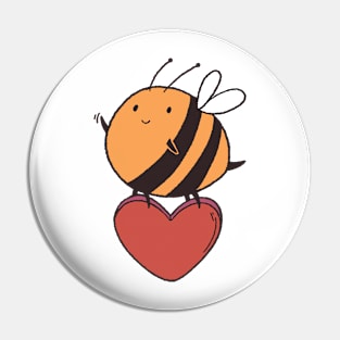 Bee Heart Pin