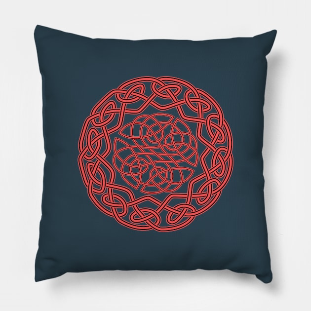 Celtic Mandala Pillow by InkSymphony