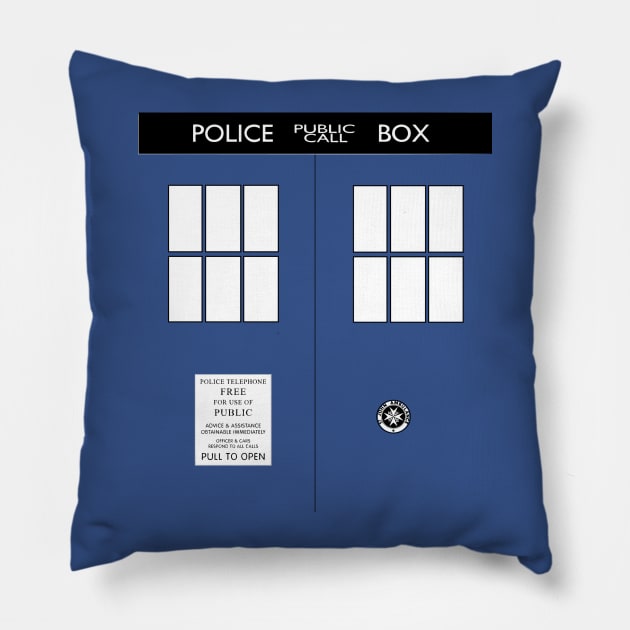 The TARDIS T-shirt Pillow by frankisazombie