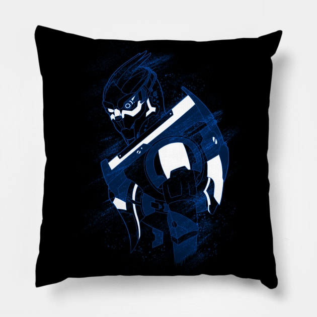 Turian Agent Pillow by Chelerin