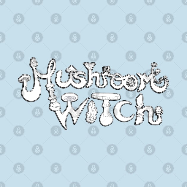 Mushroom Witch (B+W) by MushroomWitch