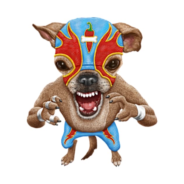 Loco Chihuahua Wrestler by Motzart