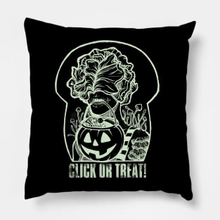 Trick-or-Treating Clicker (Dark) Pillow