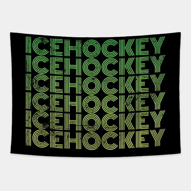 Ice Hockey Vintage Tapestry by Rayrock76