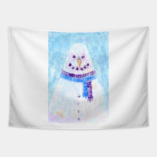 Christriangle Snowman Tapestry