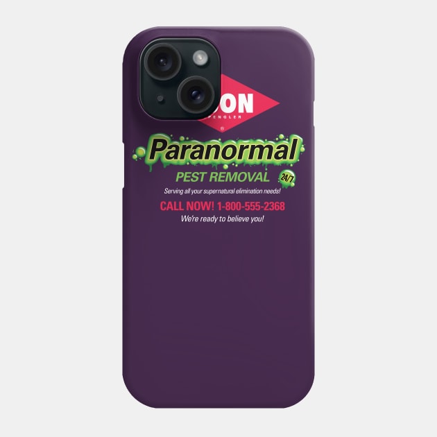 Egon Paranormal Pest Removal Phone Case by SaltyCult